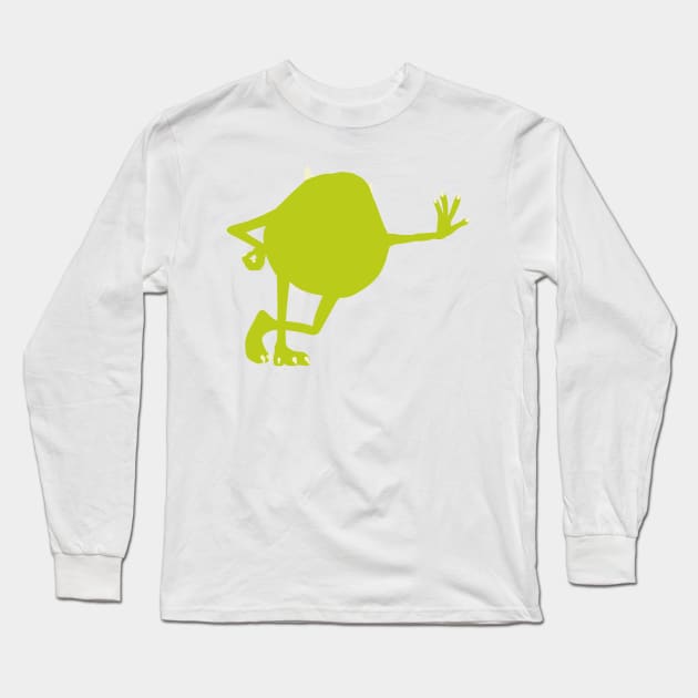 Green Eyeball Long Sleeve T-Shirt by beefy-lamby